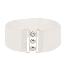Load image into Gallery viewer, Fashion Casual Ladies Stretch Dress Cummerbands Waist Band Metal Buckle Waistband Wide Elastic Belt