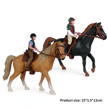 Load image into Gallery viewer, Hollow Farm People Animal Figures Toy Riding Horse Figurine Rider Action Figures Model Educational Model Doll For Kids Gift