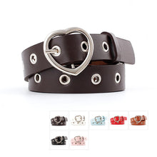 Load image into Gallery viewer, Women Ladies Vintage Heart Buckle Leisure Leather Belt Trouser Accessories