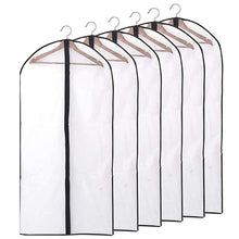 Load image into Gallery viewer, 5pcs/set Transparent Clothing Covers Garment Suit Dress Jacket Clothes Coat Dustproof Cover Protector Travel Bag Dust Cover