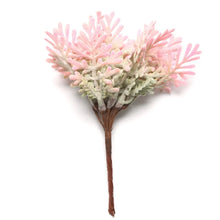 Load image into Gallery viewer, 6 pcs/bundle artificial plant grass pine for diy wedding wreath Christmas garland home decoration accessories artificial flowers