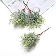 Load image into Gallery viewer, 6 pcs/bundle artificial plant grass pine for diy wedding wreath Christmas garland home decoration accessories artificial flowers