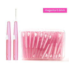 Load image into Gallery viewer, 60 Pcs/Box Toothpick Dental Interdental Brush 0.6-1.5Mm Cleaning Between Teeth Oral Care Orthodontic I Shape Tooth Floss 0ral irrigator