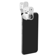 Load image into Gallery viewer, 60X Portable Clip Magnifier Loupe UV Microscope Universal Mobile Phone with Mini LED NK-Shopping