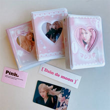 Load image into Gallery viewer, 64 Pockets Mini Photo Album Heart Transparent Photocard Holder Mini Polaroid Album Storage Collect Book Name Card Album De Fotos