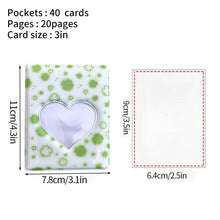 Load image into Gallery viewer, 64 Pockets Mini Photo Album Heart Transparent Photocard Holder Mini Polaroid Album Storage Collect Book Name Card Album De Fotos