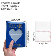 Load image into Gallery viewer, 64 Pockets Mini Photo Album Heart Transparent Photocard Holder Mini Polaroid Album Storage Collect Book Name Card Album De Fotos
