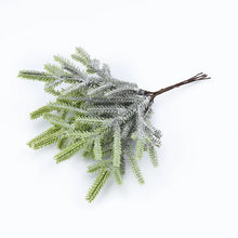 Load image into Gallery viewer, 6Pcs Artificial Plants Christmas Tree Wedding Home Decor Accessories Decorative Flowers Wreaths Scrapbooking Fake Pine Needles