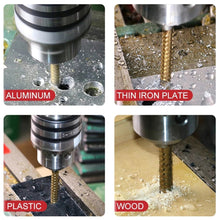 Load image into Gallery viewer, 6Pcs Step Drill Bit Saw Drill Bit Set Titanium Milling Cutter 4-12 4-20 4-32mm 3 6 8mm For Woodworking Metal Core Hole Opener