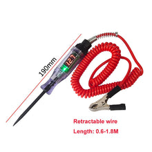 Load image into Gallery viewer, 6V 12V 24V DC Car Truck Voltage Circuit Tester Digital Display Long Probe Pen Light Bulb Automobile Diagnostic Tools Auto Repair