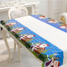 Load image into Gallery viewer, 1PC Cartoon Christmas Tablecloth PVC Table Cloth Christmas Party Table Decoration Festival Tableware