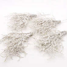 Load image into Gallery viewer, 6pcs Artificial white Grass Plant Artificial Flowers for Wedding Christmas Decor DIY scrapbooking Wreath Fake flowers