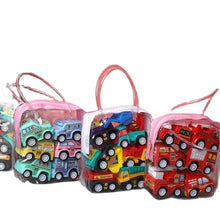 Load image into Gallery viewer, 6pcs Car Model Toy Pull Back Car Toys Mobile Vehicle Fire Truck Taxi Model Kid Mini Cars Boy Toys Gift Diecasts Toy for Children