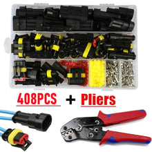 Load image into Gallery viewer, 708/408/382/352/240/296/194/15pcs 1-6Pins HID Waterproof Connectors Car Marine Seal Electrical Wire Connector Plug Truck Harness