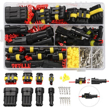 Load image into Gallery viewer, 708PCS 1-6Pins HID Waterproof Connectors 43 Sets Car Marine Seal Electrical Wire Connector Plug Truck Harness 300V 12A Kit