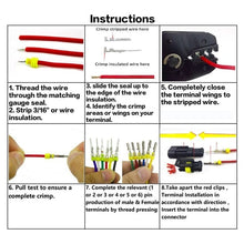 Load image into Gallery viewer, 708PCS 1-6Pins HID Waterproof Connectors 43 Sets Car Marine Seal Electrical Wire Connector Plug Truck Harness 300V 12A Kit