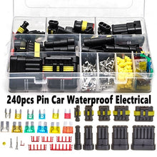 Load image into Gallery viewer, 708PCS 1-6Pins HID Waterproof Connectors 43 Sets Car Marine Seal Electrical Wire Connector Plug Truck Harness 300V 12A Kit