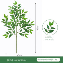 Load image into Gallery viewer, 5PCs Single Eucalyptus Tofu Pudding Banyan Leaves Artificial Green Plant Desktop Ornaments