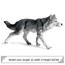 Load image into Gallery viewer, Small Size Simulation Wolf Action Figures PVC Figure Collectible Toys Wild Animal Figure Figurines Kids Cognitive Toys Kids Gift