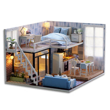 Load image into Gallery viewer, DIY Wooden Dollhouse Kit Plus Dust Proof and Music Movement Scale Creative Room for Valentine's Day Gift