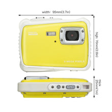Load image into Gallery viewer, Waterproof children's digital camera 12 million pixels 2.0-inch screen diving digital camera