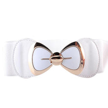 Load image into Gallery viewer, Chinish Women Fashion Bowknot Buckle Waistband Wide Elastic Stretch Waist Belt