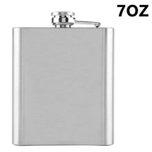 Load image into Gallery viewer, 7oz 8oz Portable Stainless Steel Hip Flask Flagon Whiskey Wine Pot Leather Cover Bottle Funnel Travel Tour Drinkware Wine Cup