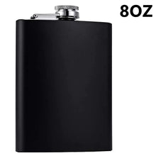 Load image into Gallery viewer, 7oz 8oz Portable Stainless Steel Hip Flask Flagon Whiskey Wine Pot Leather Cover Bottle Funnel Travel Tour Drinkware Wine Cup