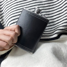 Load image into Gallery viewer, 7oz 8oz Portable Stainless Steel Hip Flask Flagon Whiskey Wine Pot Leather Cover Bottle Funnel Travel Tour Drinkware Wine Cup