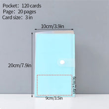 Load image into Gallery viewer, 80/120/240 Pockets Polaroid Album Plaid Kpop Photo Card Holder Book Idol Instax Album Name Card Collect Book Photo Album
