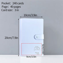 Load image into Gallery viewer, 80 Pocket Mini Photo Album Transparent Polaroid Album Photo Card Holder Mini Album Storage Collect Book Card Train Ticket Album