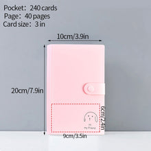 Load image into Gallery viewer, 80 Pocket Mini Photo Album Transparent Polaroid Album Photo Card Holder Mini Album Storage Collect Book Card Train Ticket Album