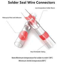 Load image into Gallery viewer, 800/400/200PCS Heat Shrink Connector,Solder Seal Wire Connectors and Heat Shrink Butt Crimp Connectors Electrical Wire Terminals