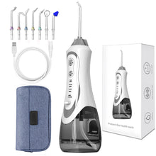 Load image into Gallery viewer, 800ML Detachable Water Tank 10 Adjustable Modes Oral Irrigator 3 Jet Tips Water Dental Pick for Braces Care Teeth Cleaner 0ral irrigator