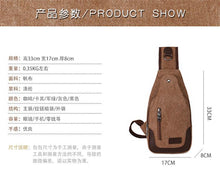 Load image into Gallery viewer, Outdoor sports small Messenger bag canvas diagonal bag
