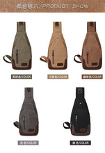Load image into Gallery viewer, Outdoor sports small Messenger bag canvas diagonal bag