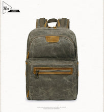 Load image into Gallery viewer, Men's Shoulder Retro Canvas Casual Travel Backpack