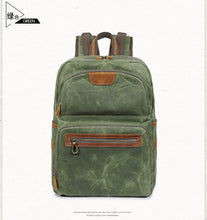 Load image into Gallery viewer, Men's Shoulder Retro Canvas Casual Travel Backpack