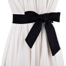 Load image into Gallery viewer, Women's Suede All-Match Ribbon with Skirt Knotted Women Belt Bag