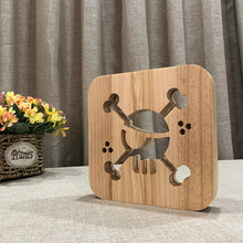 Load image into Gallery viewer, 3D Small Night Lamp Pirate Solid Wood Table Lamp Creative Night Light Children Room Decorative Lights Holiday Gift