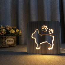 Load image into Gallery viewer, Animal Cat Shape Christmas Night Light 3D LED Stereo Lamp Bedroom Decorative Light