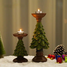 Load image into Gallery viewer, Christmas Tree Candlestick Home Restaurant Counter Desktop Holiday Atmosphere Decorations Candle Tray Ornaments