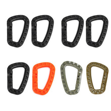 Load image into Gallery viewer, Fishhook 8X Carabiner quickdraw tool Clip Molle Webbing strap Outdoor Backpack Buckle Snap Lock Camp climb Bag Tactical hang hook clasp