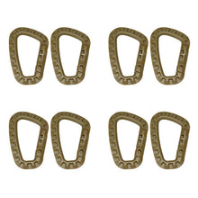 Load image into Gallery viewer, Fishhook 8X Carabiner quickdraw tool Clip Molle Webbing strap Outdoor Backpack Buckle Snap Lock Camp climb Bag Tactical hang hook clasp