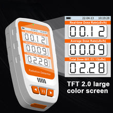 Load image into Gallery viewer, MUFASHA Geiger Counter Nuclear Radiation Detector Color Display Screen Personal Dosimeter Detectors Beta Gamma X-Ray Tester