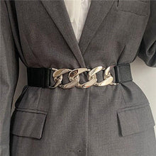 Load image into Gallery viewer, Fashion Women's Chain Belt Waist Elastic Belt Dress Coat Decorative Belt