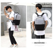 Load image into Gallery viewer, Men's outdoor business waterproof and wear-resistant computer backpack