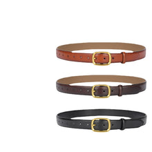 Load image into Gallery viewer, Belt Loop Casual All-Match Retro Leather Belt Women's Japanese Buckle Jeans Strap