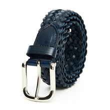 Load image into Gallery viewer, Woven Leather Belt Fashionable Korean All-Match Pin Buckle Women's Belt