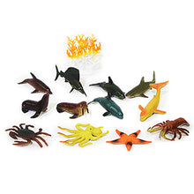 Load image into Gallery viewer, Ocean Animal Toys Shark Turtle Crab Penguin Aquarium Model Children's Educational Science and Education Accessories